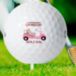 Fun Glitz Glam Rose Gold Diamond Cart Golf Gal Golf Balls<br><div class="desc">Golf Gal - Fun Glitz Glam Rose Gold Diamond Cart-- just a bit "over the top" but ready to run the course -- golf ball --This is a great gift for golf lovers -- fun / distinctive / unique. If you have any design questions or a special request, please send...</div>