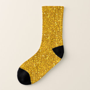 Fun Gold Scales Image Fancy Socks