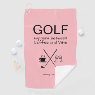 Fun Golf Happens Personalized Golf Towel
