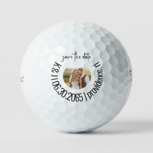 Fun Golf Photo Wedding Save the Date II Balls