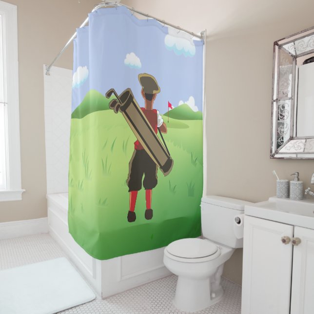 Fun Golfer on golf course (In Situ)