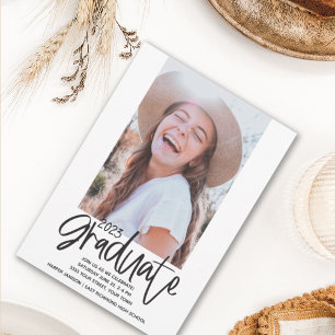Fun Graduation Party Photo Invitation