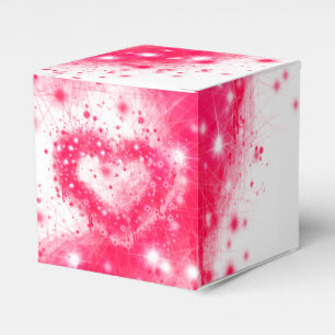 Fun Graffiti spray paint pink sparkling heart  Favor Box