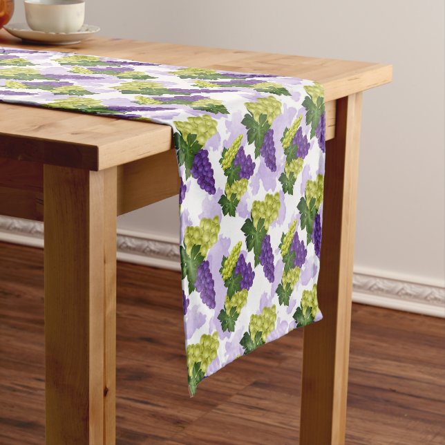 Fun grape fruit pattern kitchen table runner (In Situ)