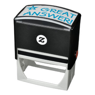 Fun "GREAT ANSWER!" Educator Rubber Stamp