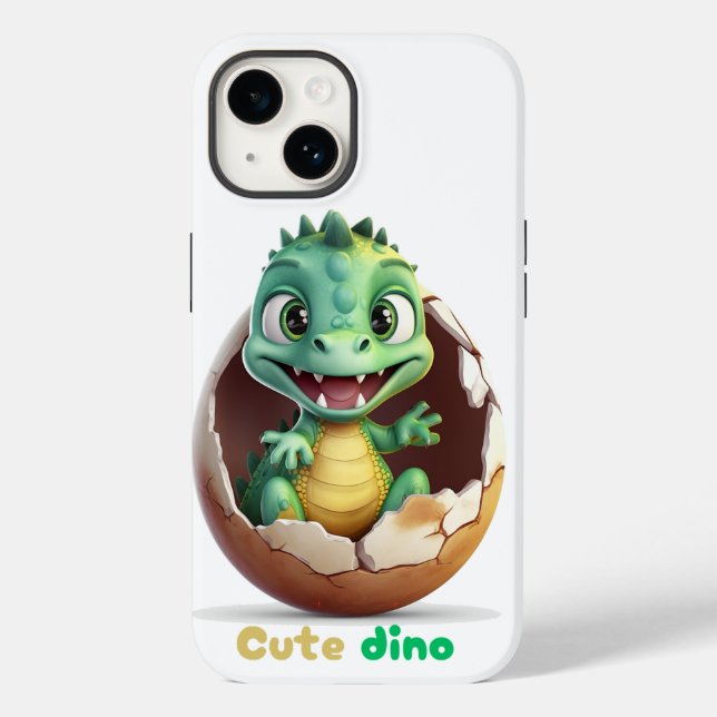 fun green dino Case-Mate iPhone case (Back)