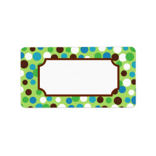 Fun Green Dots Labels