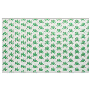 Fun green octopi fabric