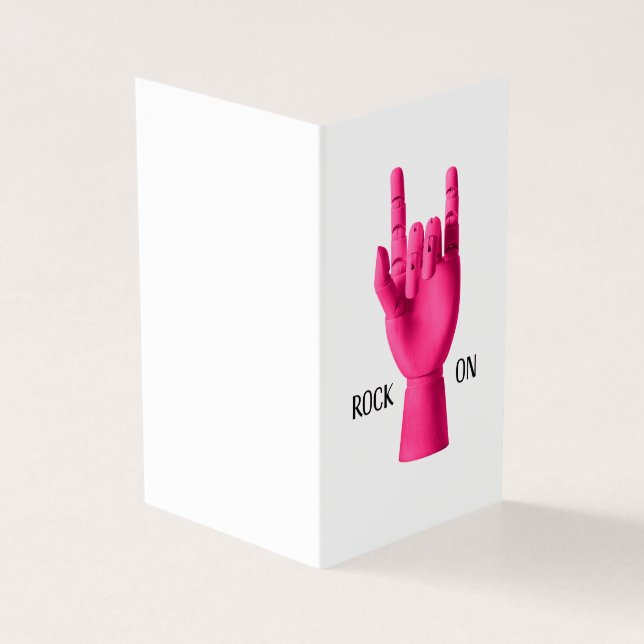 Fun greeting card for the rocker in your life (Outside)