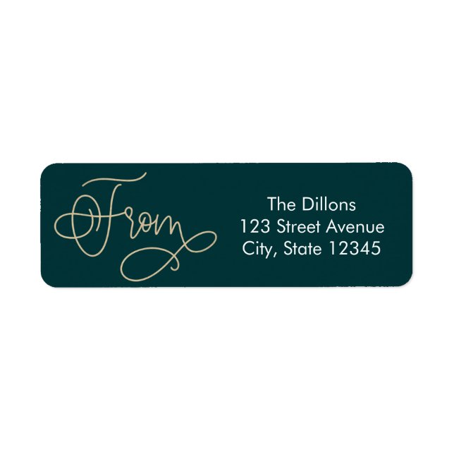 Fun Greeting EDITABLE COLOR Holiday Address Label (Front)