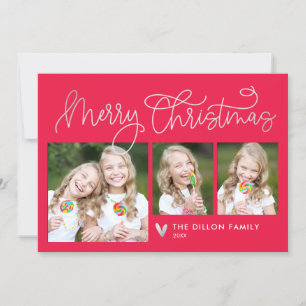 Fun Greeting EDITABLE COLOR Holiday Photo Card