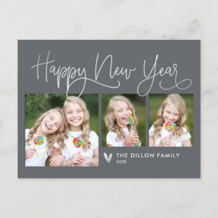 Fun Greeting EDITABLE COLOR New Year Card Postcard