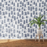Fun Grey Cat Pattern