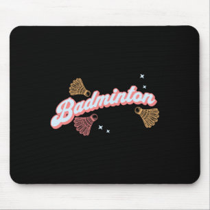Fun Groovy Badminton And Shuttles  Mouse Pad