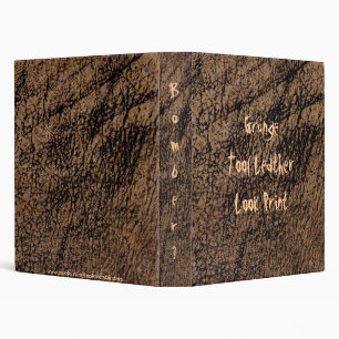 Fun! Grunge Tool Leather Look Print Avery Binder