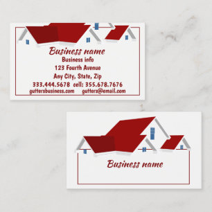 Fun Gutters, Downspouts Eavestroughing Business Card
