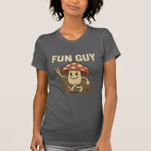 “Fun Guy” Mushroom T-Shirt – Cute Cartoon Pun Tee