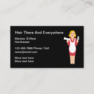 Fun Hairdresser Business Cards Template