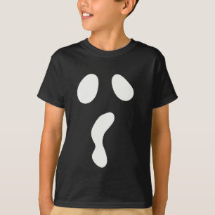 Fun Halloween boo face ghost scary Party T-Shirt