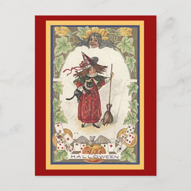 Fun Halloween Card with Matching Postage (Front)