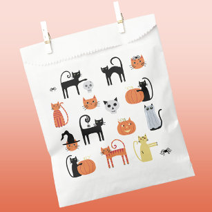 Fun Halloween Cat Favour Bags