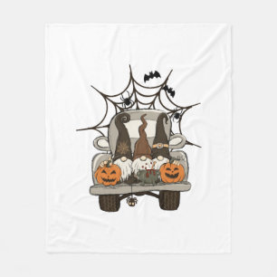 Fun Halloween Designs Halloween Gnomes on a Fleece Blanket