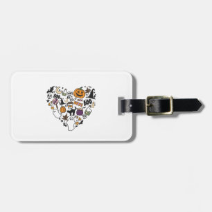 Fun Halloween Designs Halloween Heart Luggage Tag