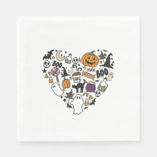 Fun Halloween Designs Halloween Heart Napkin