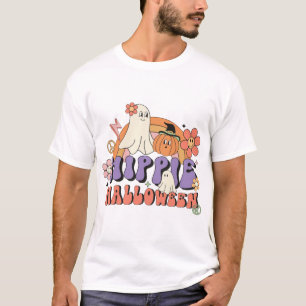 Fun Halloween Designs Hippie Halloween Retro T-Shirt