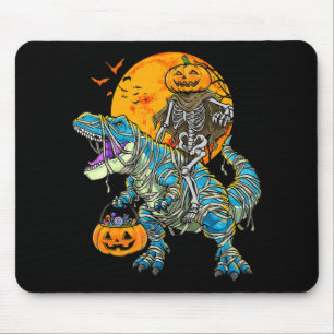 Fun Halloween Dinosaur T Rex Mummy Pumpkin Candy S Mouse Pad