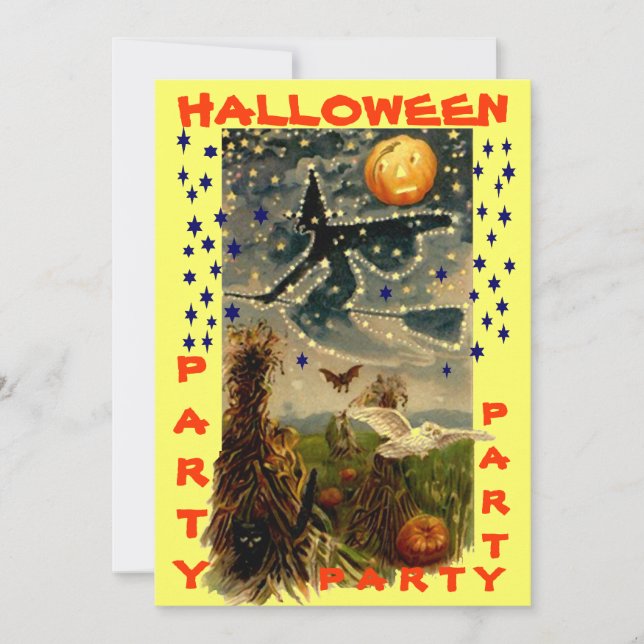 FUN HALLOWEEN FÊTE INVITATION ~ EZ POUR CUSTOMISER (Devant)