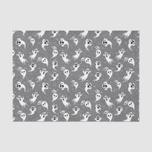 Fun Halloween Gold Glitter Ghosts  Tissue Paper