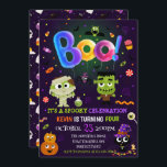 Fun Halloween Kids Costume Birthday Party  Invitation<br><div class="desc">Halloween Boo Birthday Invitation Boy Instant Download Thank You Card Spooky Costume Party</div>