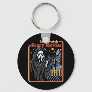 Fun Halloween Let’S Watch Horror Movies Ghost Keychain