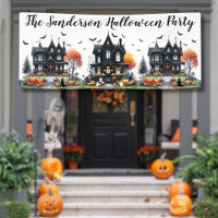 Fun Halloween Party Banner Sign