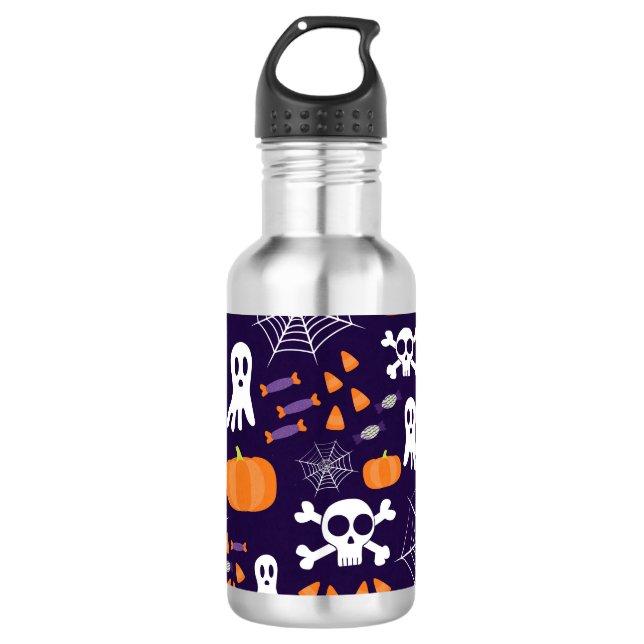 Fun Halloween Pattern 710 Ml Water Bottle (Front)