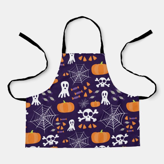 Fun Halloween Pattern Apron (Front)