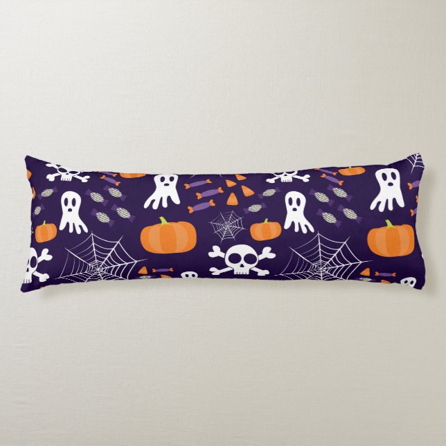 Fun Halloween Pattern Body Pillow (Front)