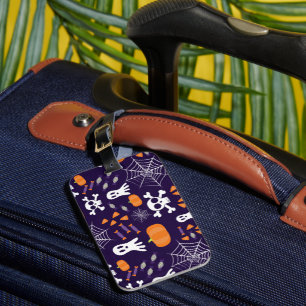 Fun Halloween Pattern Luggage Tag