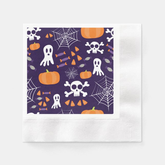 Fun Halloween Pattern Napkin (Front)