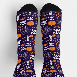 Fun Halloween Pattern Socks