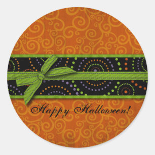 Fun Halloween Prints Classic Round Sticker