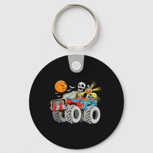 Fun Halloween Skeleton Monster-Truck Kids Boys Tod Keychain