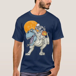 Fun Halloween Skeleton Riding Mummy TRe & Jacko'la T-Shirt