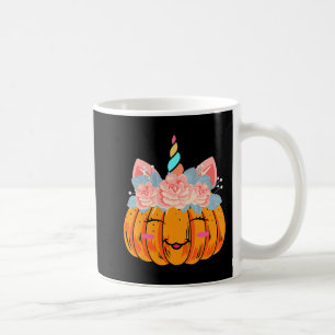 Fun Halloween Thanksgiving Cute Unicorn Pumpkin Co Coffee Mug