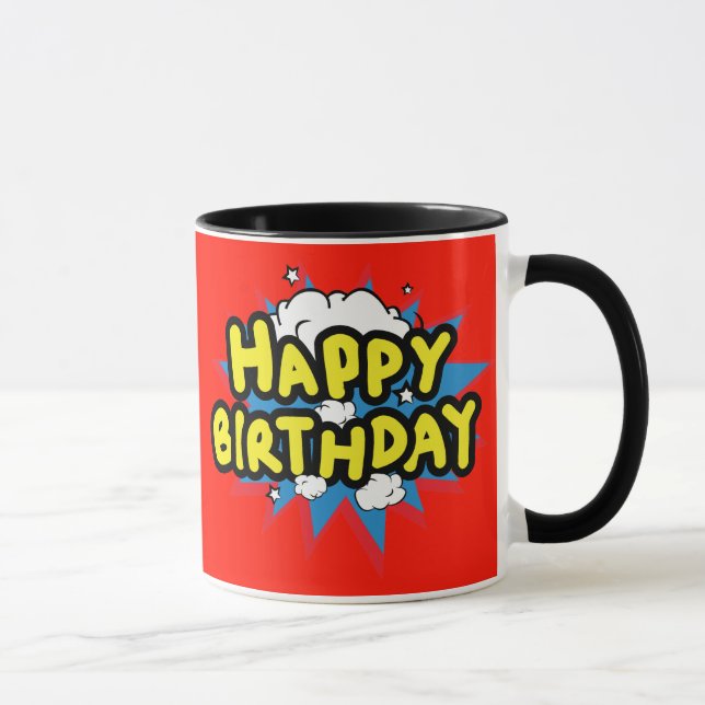 Fun Happy Birthday Mug (Right)