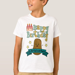 Fun Happy Birthday Potato Personalized T-Shirt