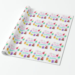 Fun Happy Birthday Wrapping Paper