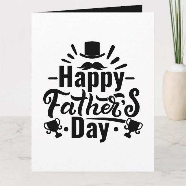 Fun Happy Father's Day customizable  Card (Front)