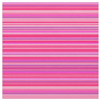 Fun, Happy, Girly Pink and Purple Stripes Pattern Fabric